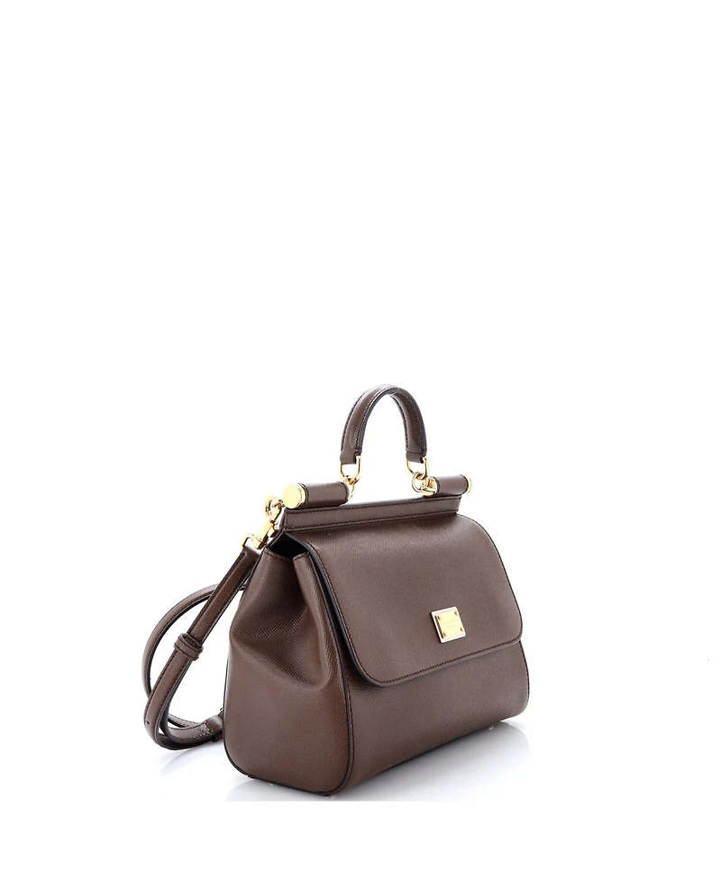 Pre-Owned Dolce and Gabbana Medium Miss Sicily Bag Leather