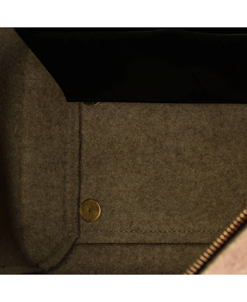 Pre-Owned Celine Mini Belt Bag Felt and Leather