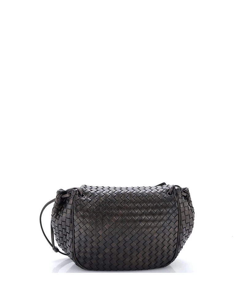 Pre-Owned Bottega Veneta Small Flap Messenger Bag Intrecciato Nappa