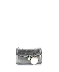 Pre-Owned Bvlgari Small Serpenti Forever Shoulder Bag Metallic Leather