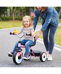 Sugift Convertible Foldable Tricycle with Light-Up Wheels, Ages 1-3