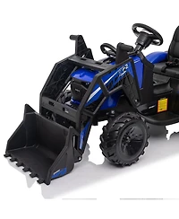 homfan 3 in 1 Ride On Tractor Toy Car 24V Remote Control, 66 lb. Capacity, Ages 3–8