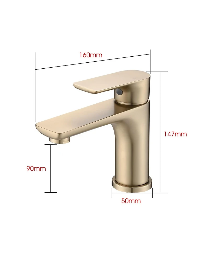 Busdays Single Handle Bathroom Sink Faucet for Lavatory Basin