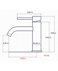 Busdays Single Handle Bathroom Faucet Lavatory Faucet Stainless Steel Single Hole Matte