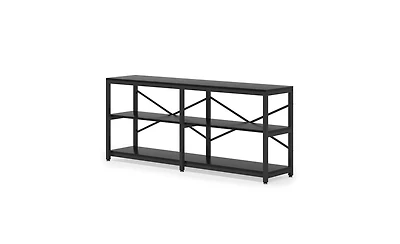 Slickblue 3-Tier Console Table with Storage Shelves for Entryway