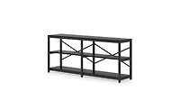 Slickblue 3-Tier Console Table with Storage Shelves for Entryway