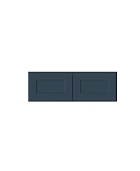 Boyel Living 12 Inch Height Double Door Deep Wall Cabinets, Ready to Assemble Kitchen Cabinet with Solid Wood Frame, Soft-Close Slides and Hinge