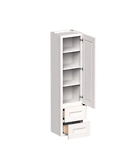 Boyel Living Counter Linen Cabinet, Kitchen Cabinet with Solid Wood Frame, Soft-Close Hinges, Low-voc, Uv Finish