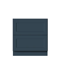 Boyel Living 33 Inch 2-Drawers Base Cabinets Kitchen Cabinets, Solid Wood Frame, Soft-Close Slides and Hinges