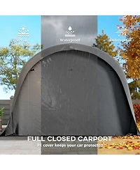 Outsunny Heavy Duty Carport, UPF50+ Portable Garage