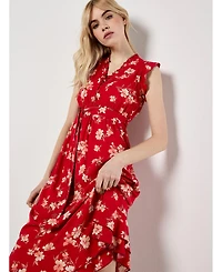 Apricot Women's Rock Cress Floral Ditsy Midi Dress