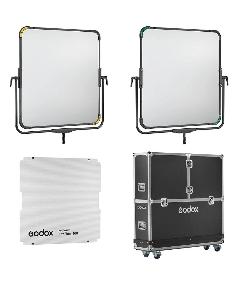Godox Knowled LiteFlow 100 Double-Sided Cine Light Reflector Kit with Hard Case (40 x 40")