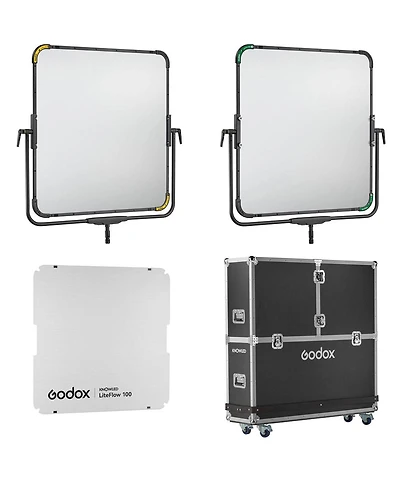 Godox Knowled LiteFlow 100 Double-Sided Cine Light Reflector Kit with Hard Case (40 x 40")