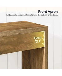 Slickblue 47.2-Inch Minimalist Entryway Console Table with Open Storage Shelves