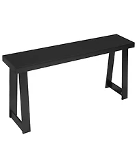 Slickblue Wooden Entryway Console Table, Long Narrow Sofa Table with Modern Design for Living Room Decor