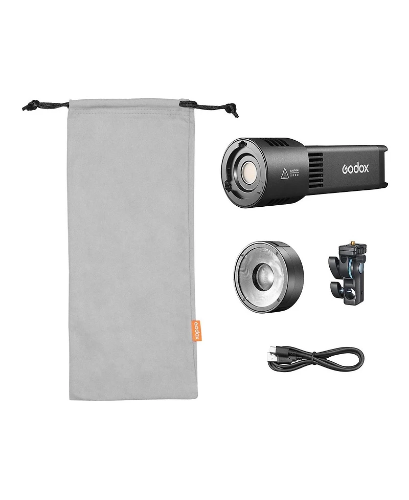 Godox RS100Bi Bi-Color Led Monolight for Video and Photo, 2800K-6500K, Built-In Battery, Nfc App Pairing, Dmx, Godox S-Mount