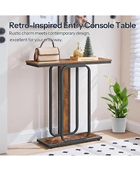 Slickblue Modern 2-Tier Slim Console Table for Entryway and Living Room