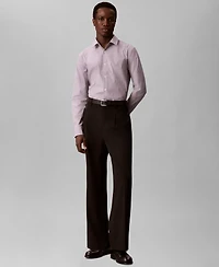 Calvin Klein Men's Stretch Striped Slim-Fit Dress Shirt