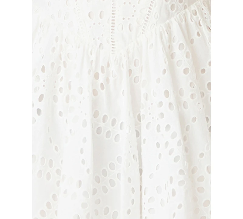 Steve Madden Juniors' Square Neck Eyelet Dress