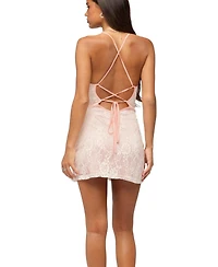 Edikted Women's Vida Backless Sequin Lace Mini Dress