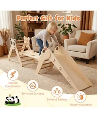 Sugift Montessori Foldable Climbing Triangle Set, 3-Piece