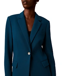 Calvin Klein Women's Notch Collar One-Button Jacket