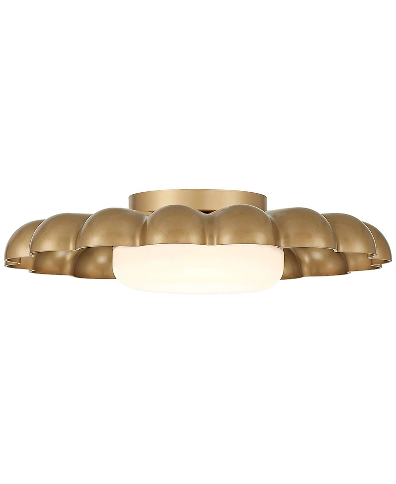 Possini Euro Design Possini Euro Braum 14" Led Flower Petal Ceiling Light