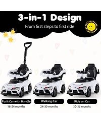 Sugift 3-in-1 Foot-to-Floor Ride-On Car, Ages 18-30 Months