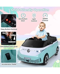 Hongge Kids Electric Ride On Bus with Music and Led Headlights
