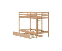 Grain & Grove Bear Plywood Twin/Twin with Trundle