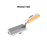 Xdovet Steel Masonry Margin Trowel Wooden Handle Bricklaying Concrete Tool