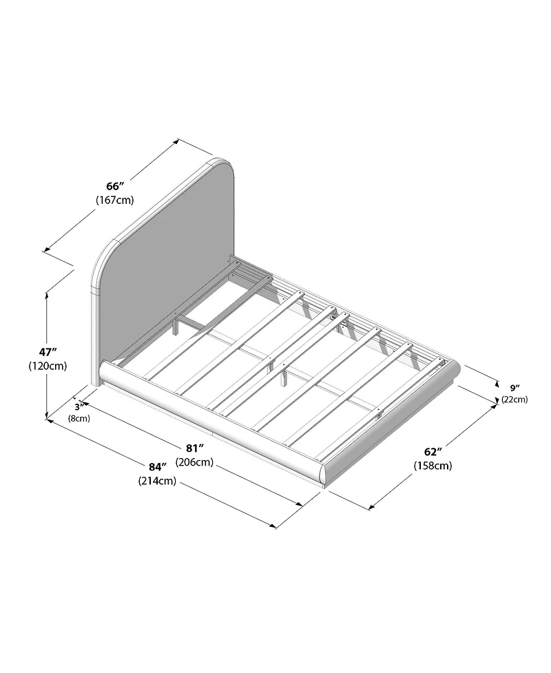 Plank+Beam Ashland Upholstered Bed (Queen)