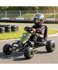 Hongge Adjustable-Seat Pedal Go-Kart, 77 lb Capacity, Ages 3+