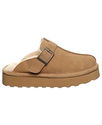 Bearpaw Women's Moxie Platform Suede Slip-On Clogs