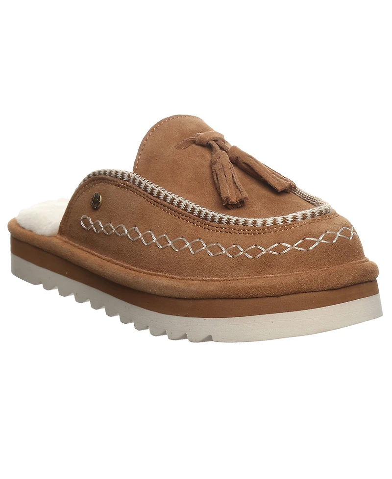 Bearpaw Women's Leona Platform Scuff Slip-On Slippers