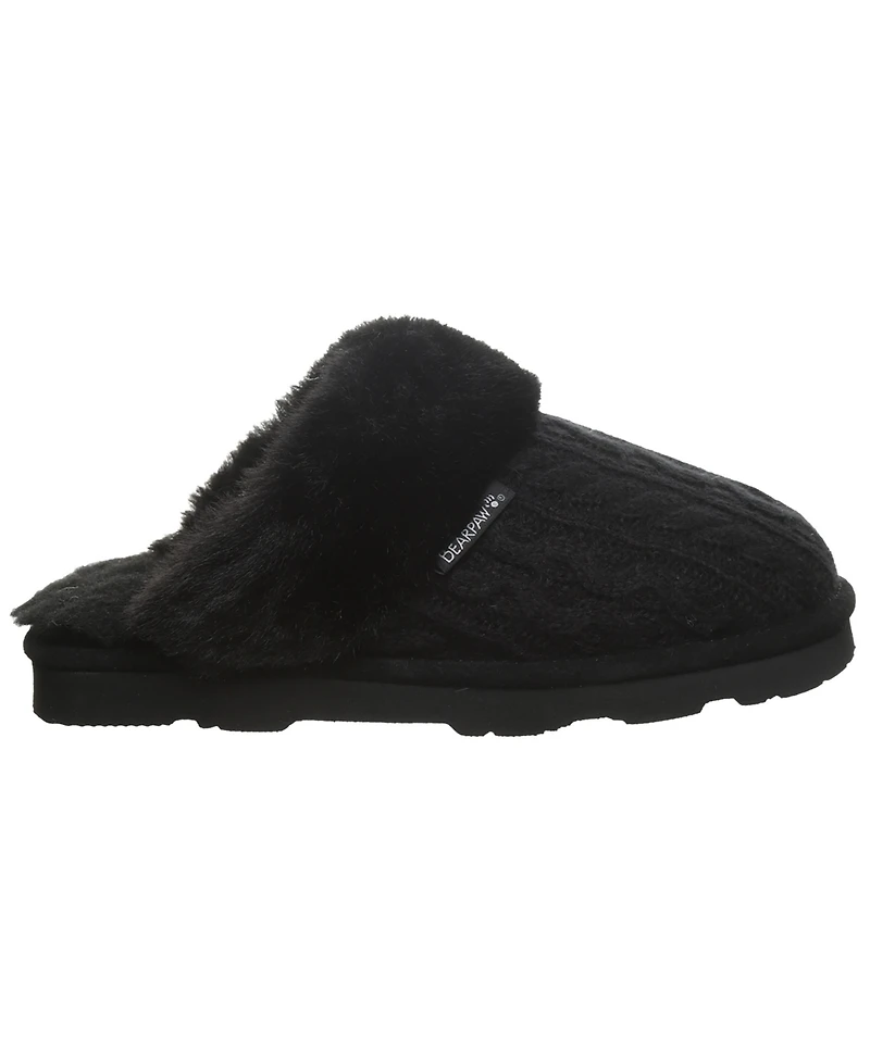Bearpaw Women's Rumie Cable Knit Slip-On Slippers