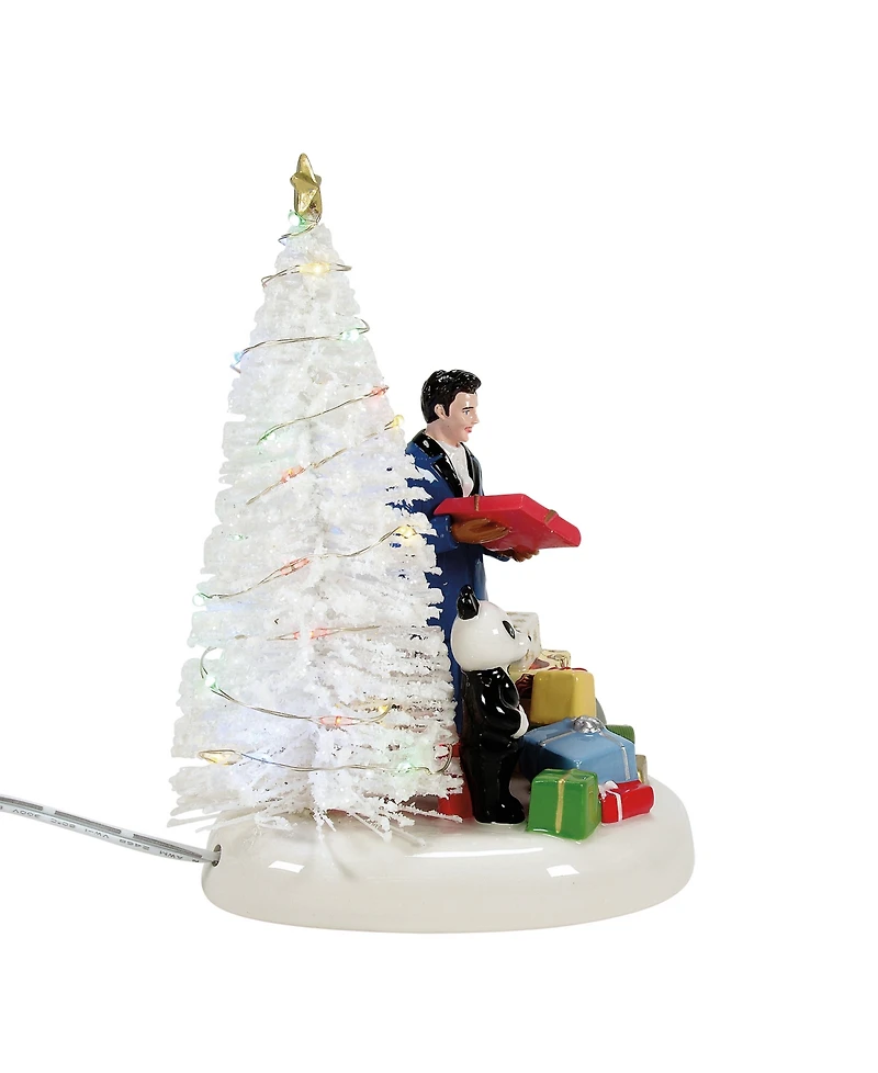Department 56 Snow Village Elvis Passes Out The Gifts Figurine