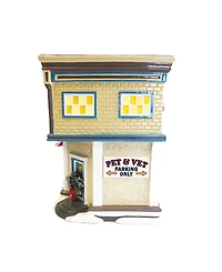 Department 56 Snow Village Light Up Pet Vet Clinic Figurine
