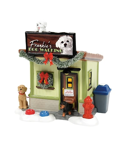Department 56 Snow Village Frankie's Dog Walking Co Figurine