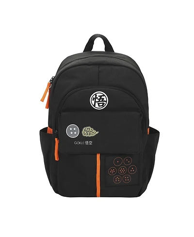 Dragon Ball Z Goku Symbols Black 17.5" Adult Commuter Backpack