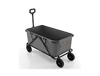 Mountaintop Collapsible Folding Wagon Cart with Adjustable Handlebar