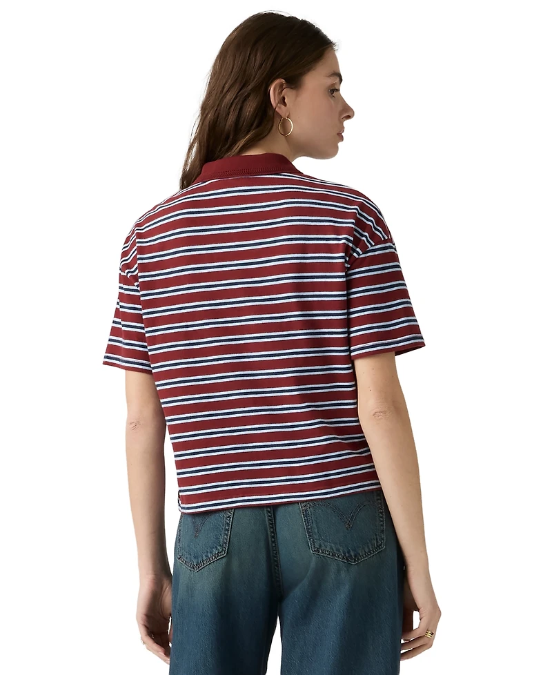 Levi's Women's Didion Rugby Short-Sleeve Collared Polo Shirt