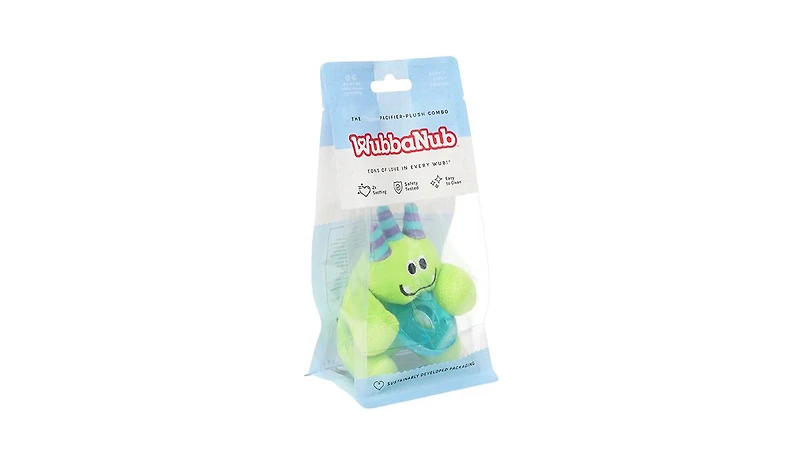 WubbaNub Infant Pacifier - Green Monster