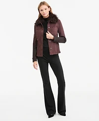 Kobi Halperin Women's Katherine Denim Removable Faux-Fur Collar Jacket