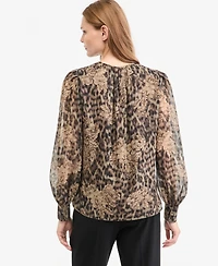 Kobi Halperin Women's Bella Long-Sleeve Sheer Blouse