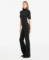 Kobi Halperin Women's Meghan High-Waisted Flared Pull-On Pants