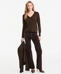 Kobi Halperin Women's Vinny V-Neck Lightweight Loose Sweater