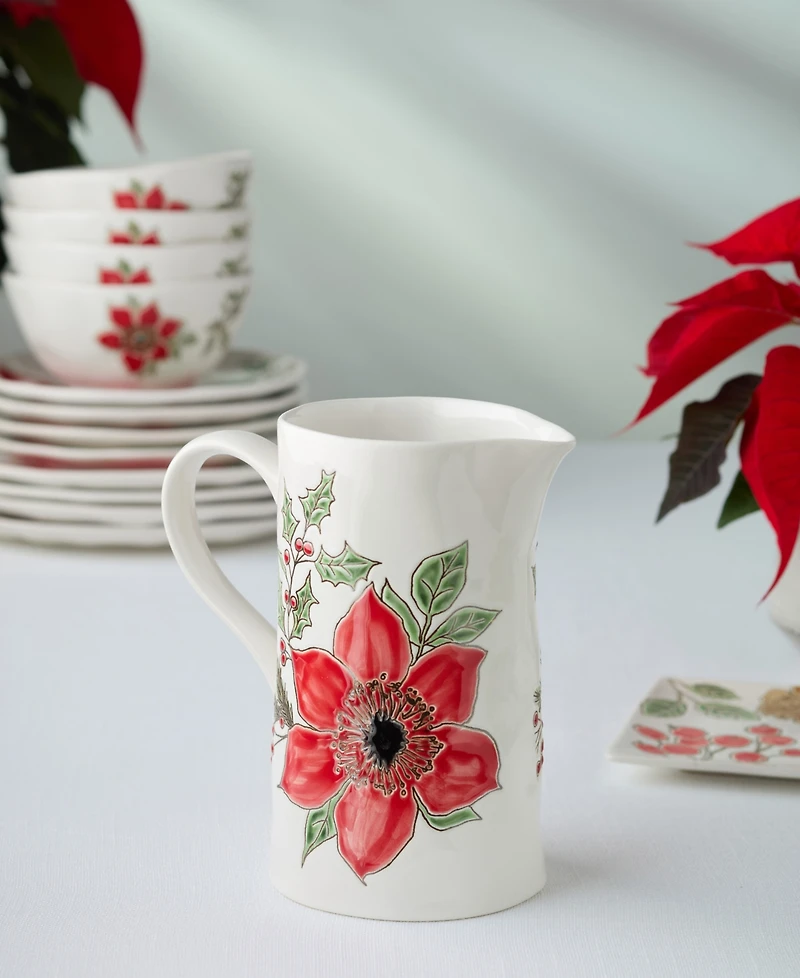 Certified International Festive Blooms Pitcher