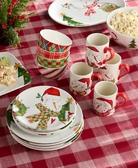 Certified International Santa Snowman Delight Dinnerware Collection