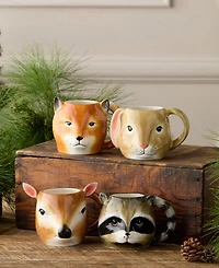 Certified International Winter Cabin Mugs, Set of 4